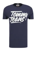 tričko essential | regular fit Tommy Jeans 	tmavomodrá	